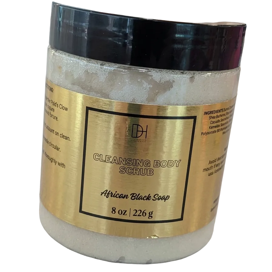African Black Soap  Cleansing Face & Body Scrub