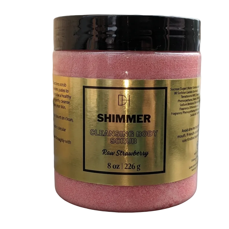Raw Strawberry Shimmer Body Scrub